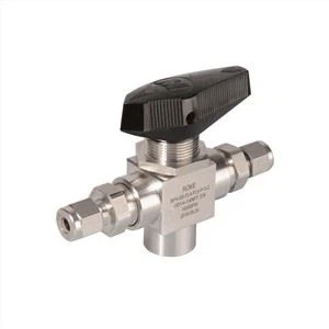 3-смерни куглични вентил са дуплим прстеновима цеви